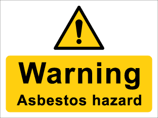 Warning Asbestos hazard