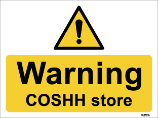 Warning COSHH store sign-TSC2152W