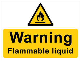 Warning Flammable liquid