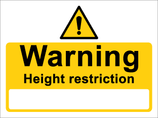 Warning Height restriction (landscape)