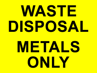 Waste disposal metals only