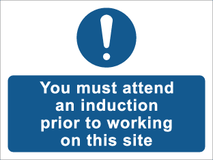 You must attend an induction prior to working on this site