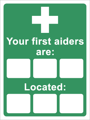 Your first aiders are: Located: