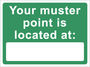 Your muster point is located at:
